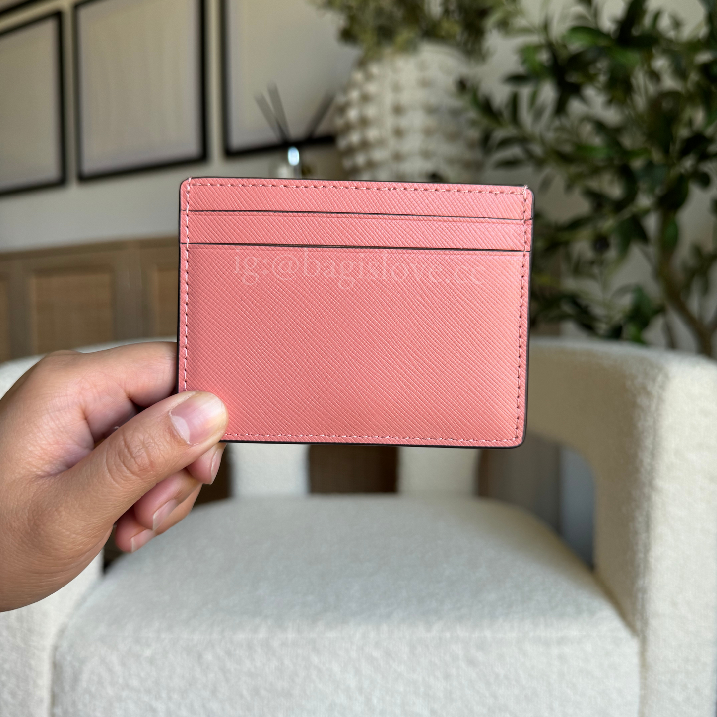 Madison Small Slim Card Holder in Pink (8-10 weeks arrival 📦🌊)