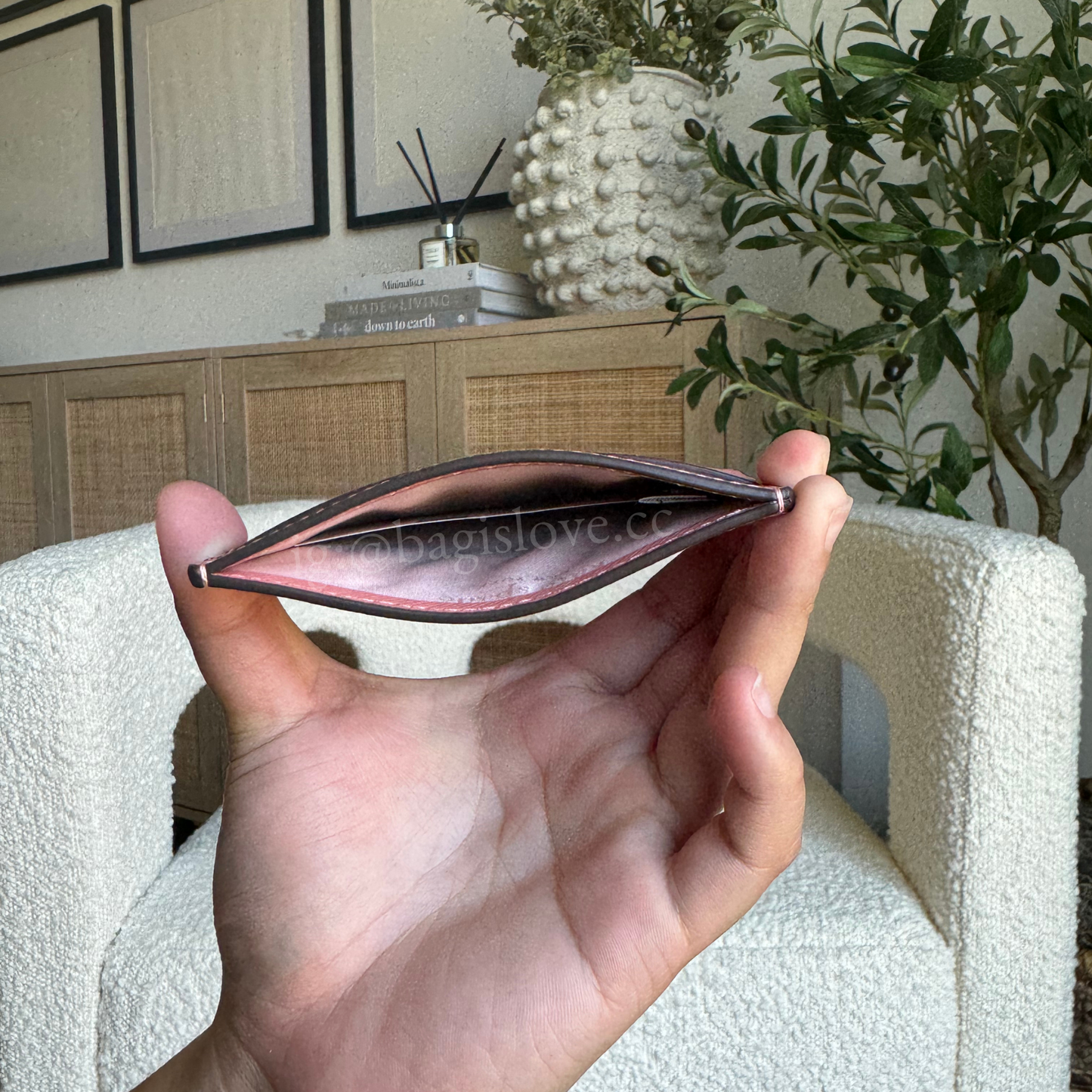 Madison Small Slim Card Holder in Pink (8-10 weeks arrival 📦🌊)
