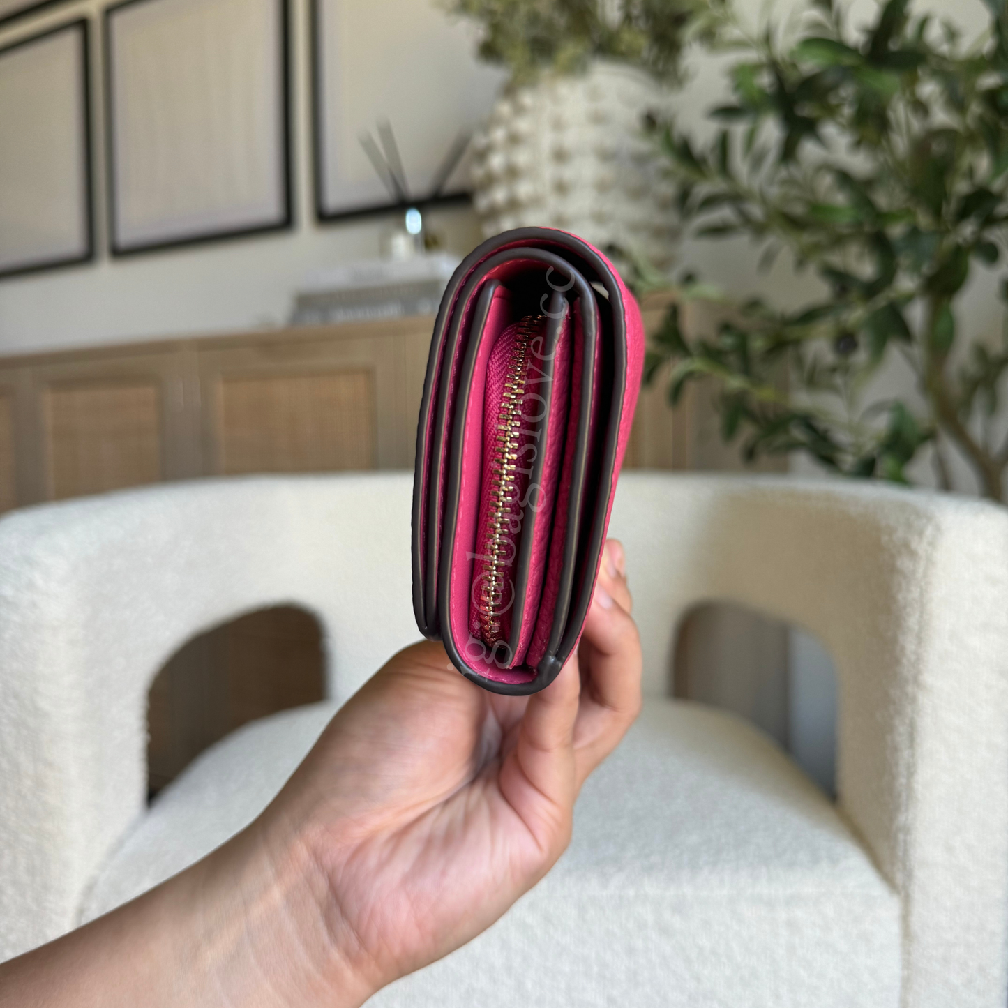 Kayla Small L-Zip Wallet in Pink (8-10 weeks arrival 📦🌊)