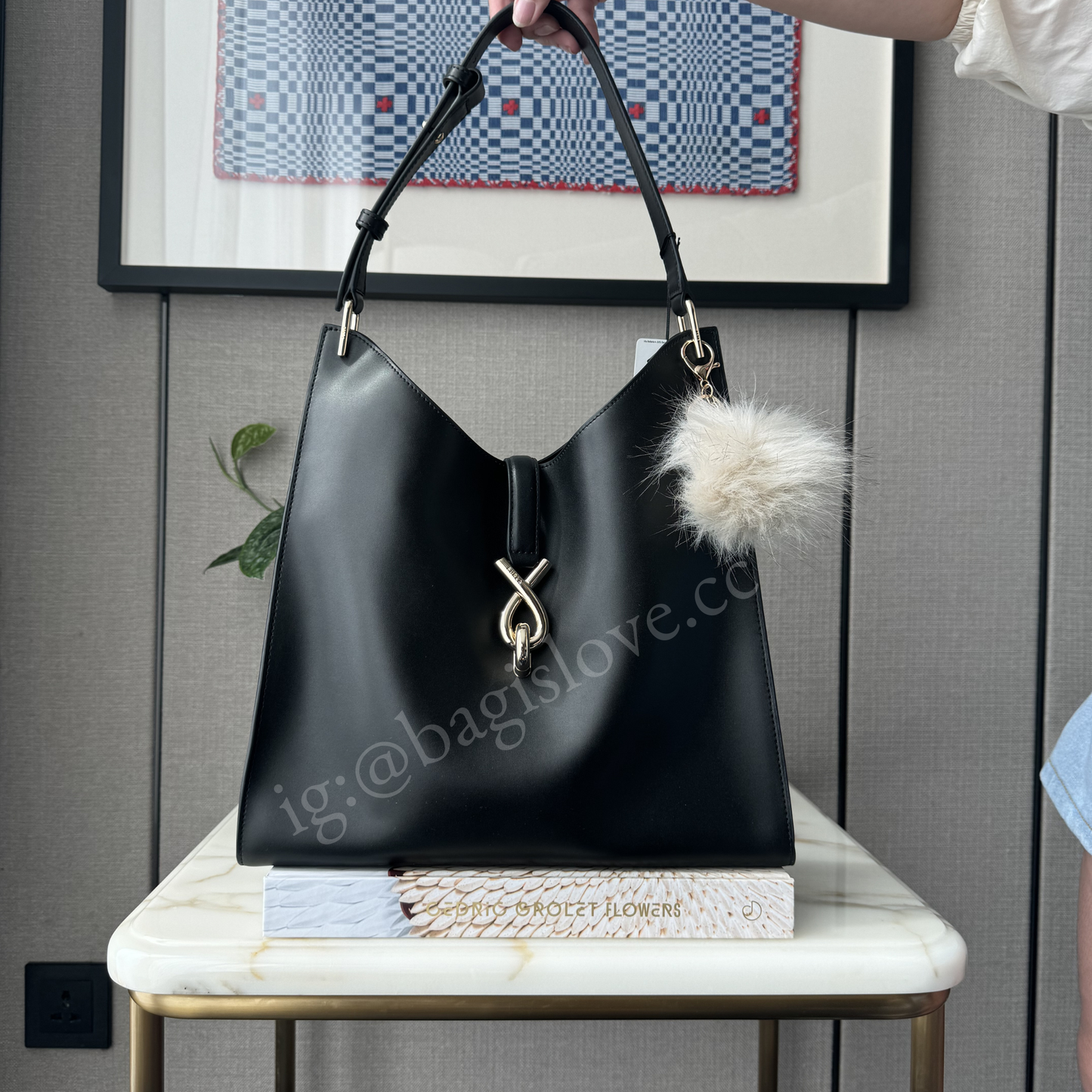 Furla Mianova Hobo Bag in Black