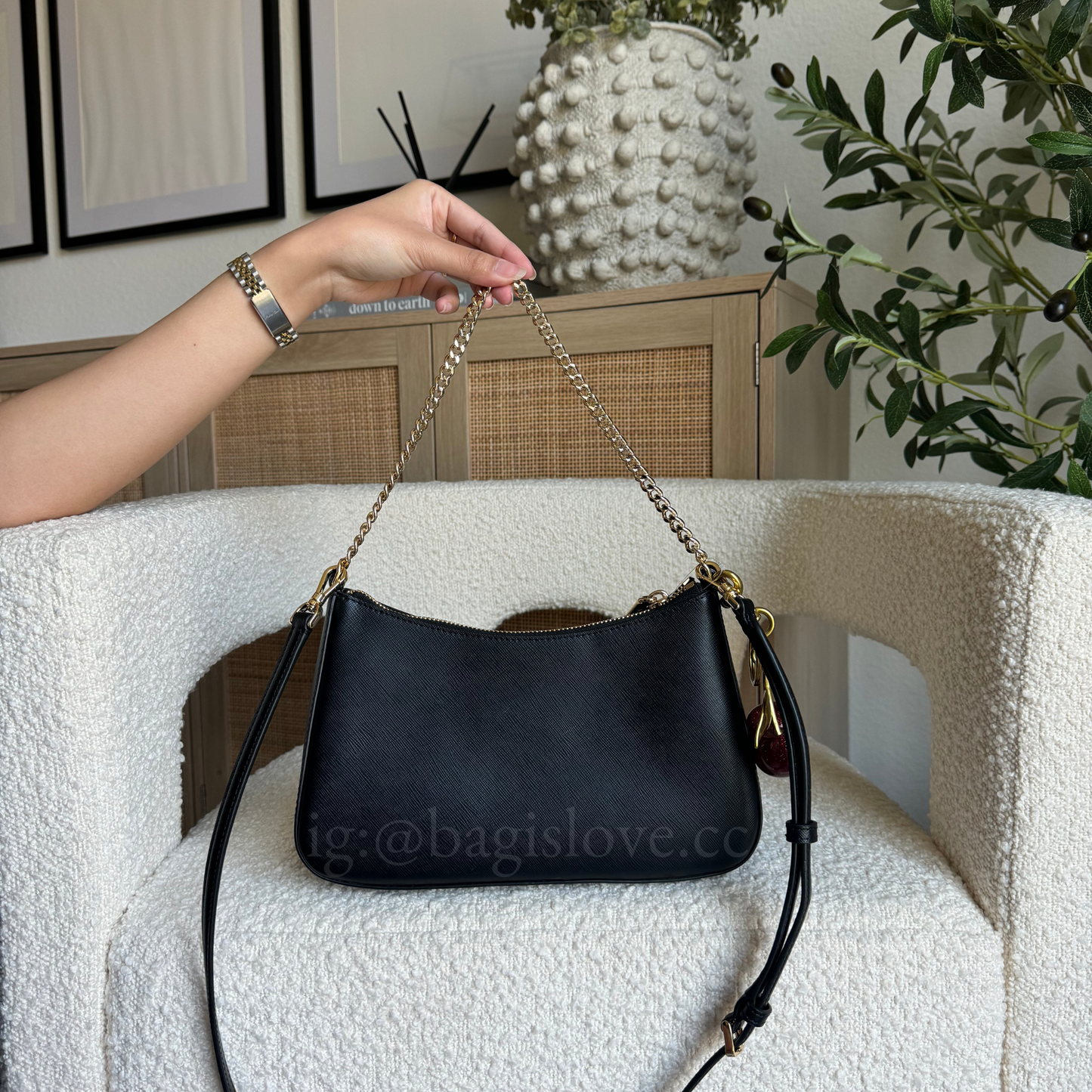 Margot Convertible Crossbody Bag in Black (8-10 weeks arrival 📦🌊)