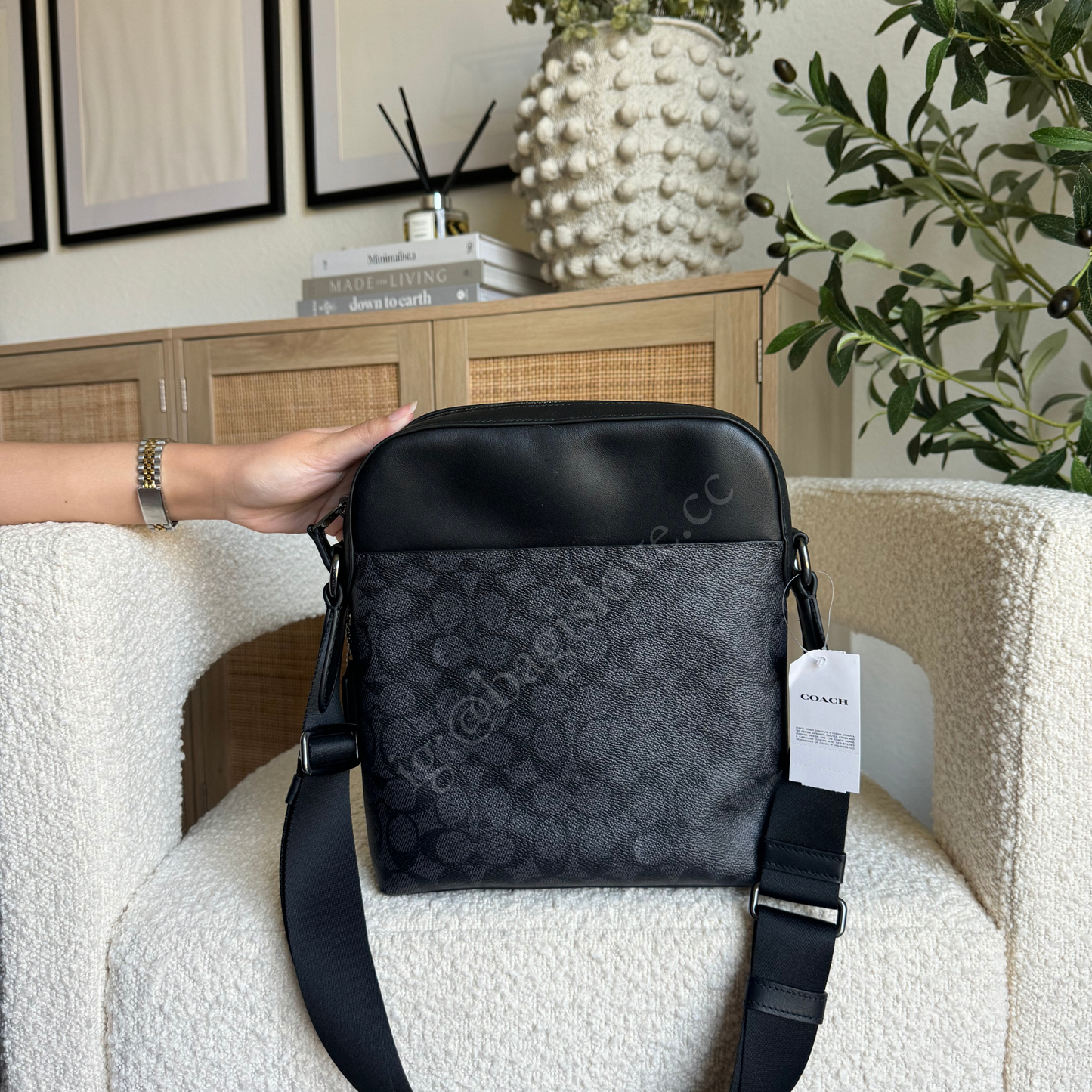 Houston Flight Bag In Black Signature Canvas (arrival before 🎄)