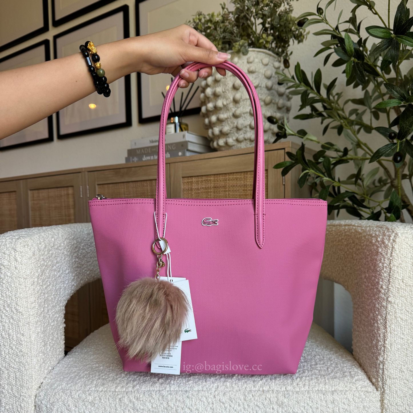 Women's Small L.12.12 Concept Tote in Pink (on hand)