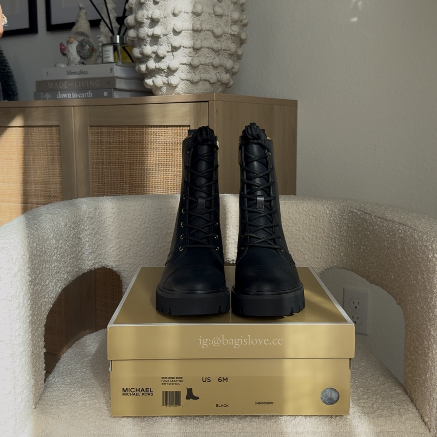 Weiss Combat Boot in Black
