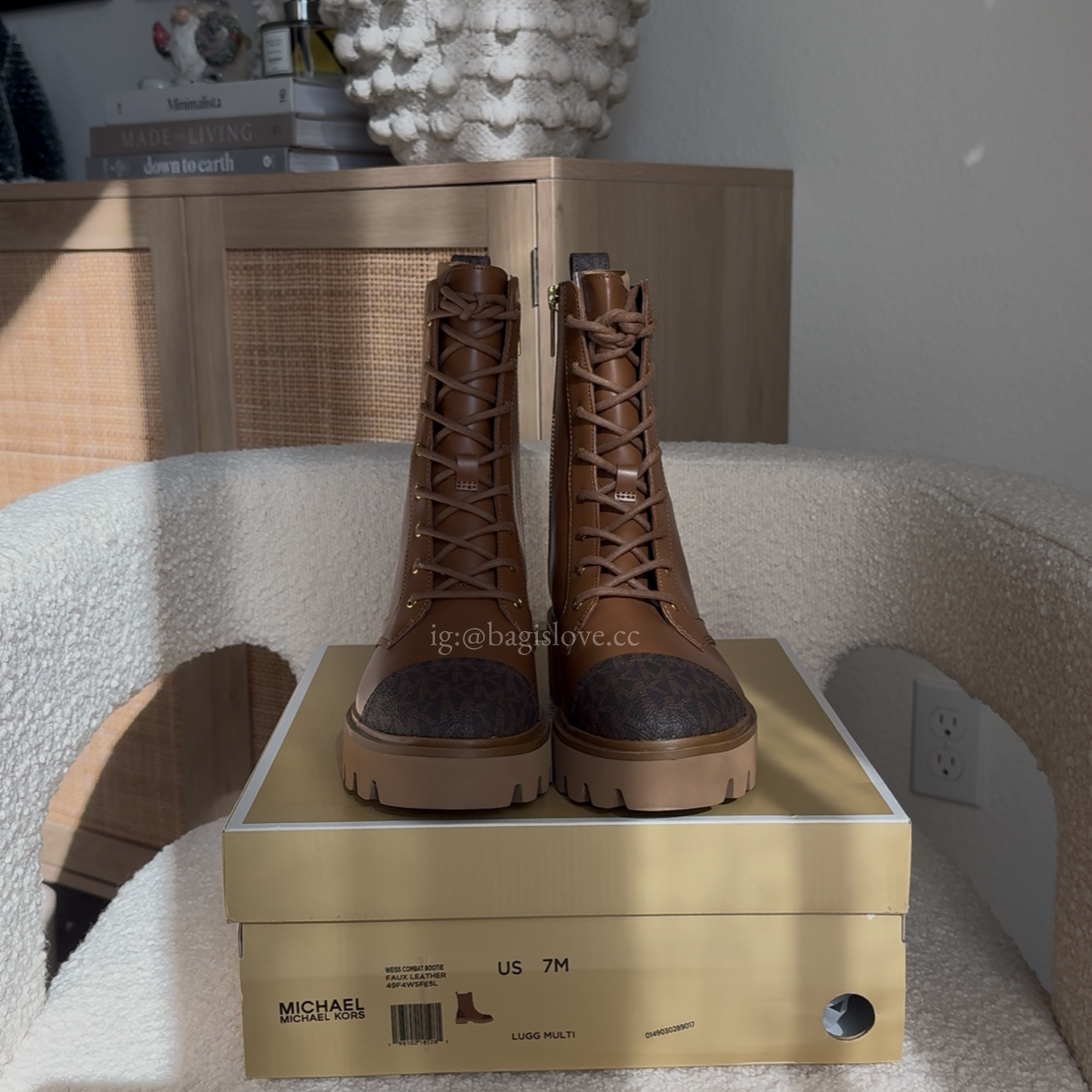 Weiss Combat Boot in Brown