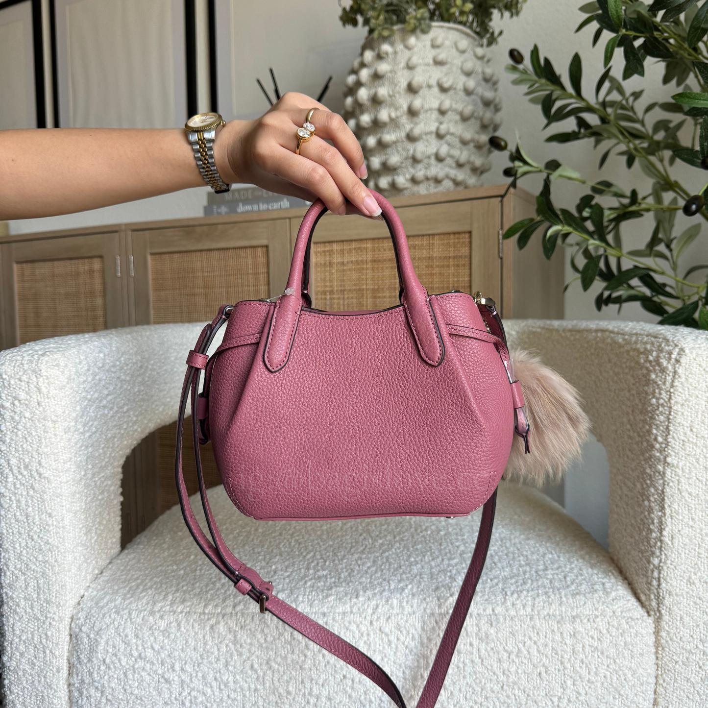 Dumpling Mini Satchel in Pink (8-10 weeks arrival 📦🌊)