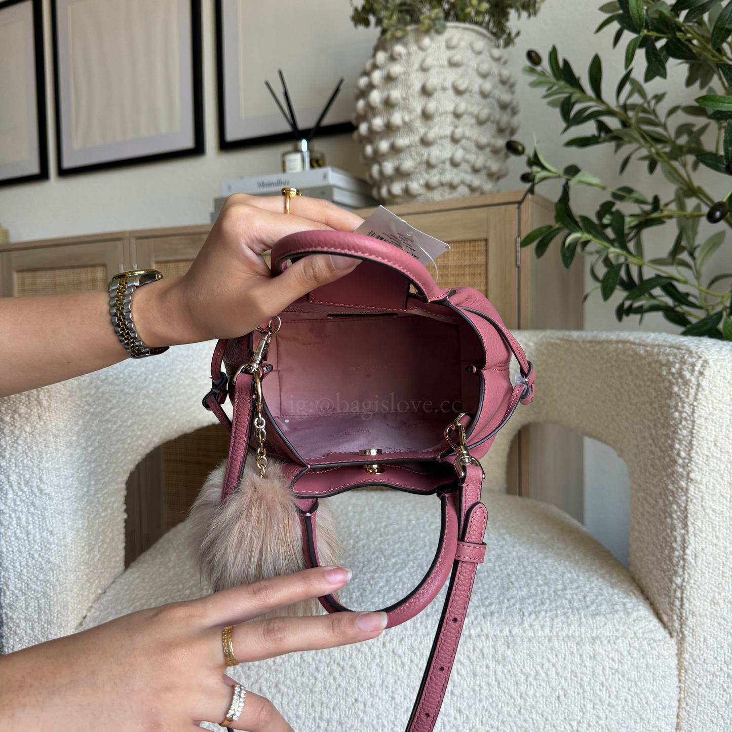 Dumpling Mini Satchel in Pink (8-10 weeks arrival 📦🌊)
