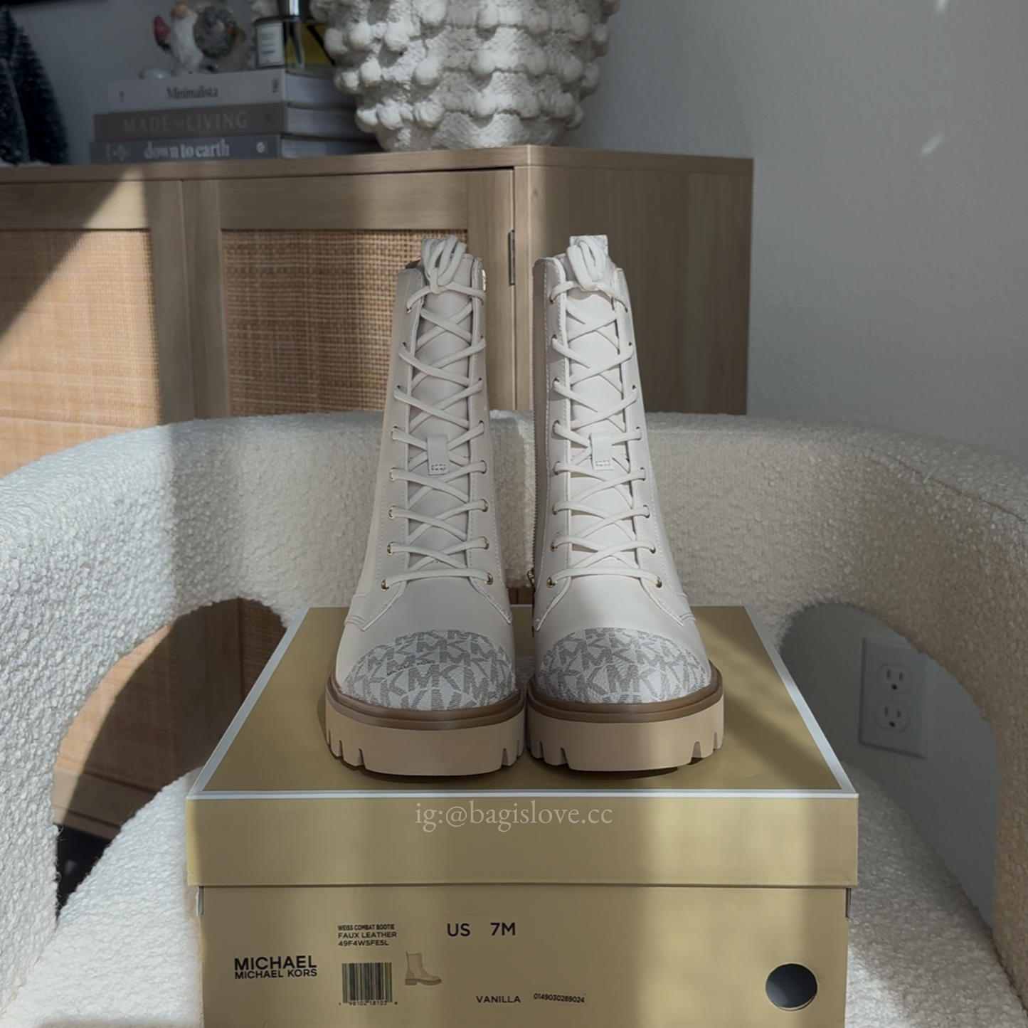 Weiss Combat Boot in White