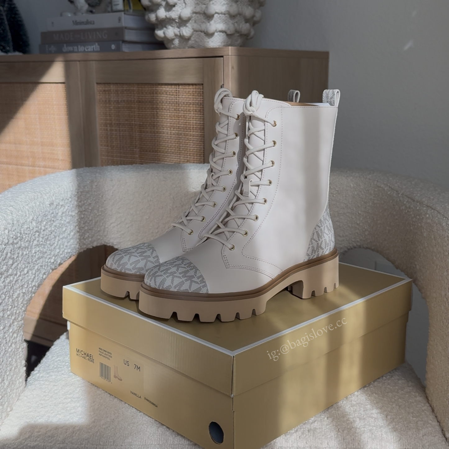 Weiss Combat Boot in White