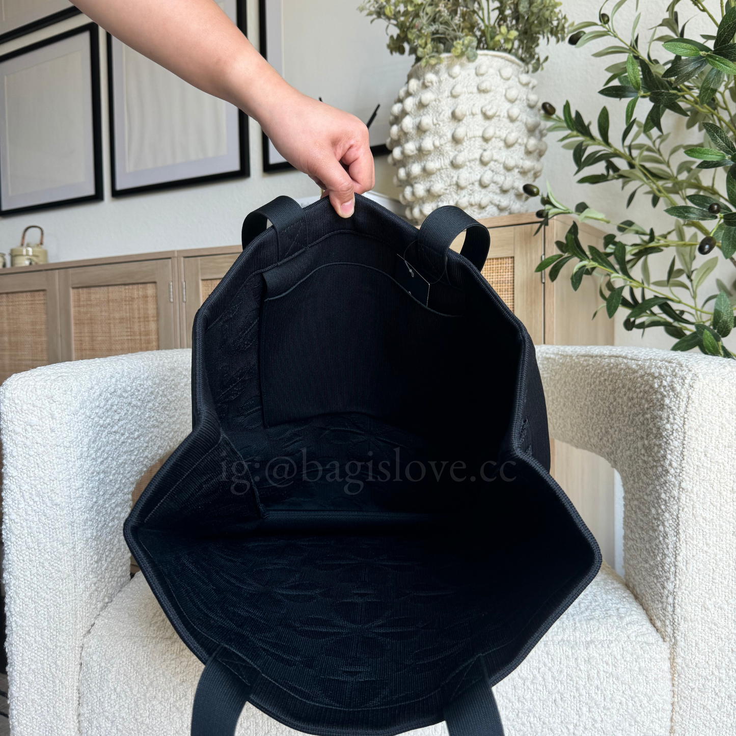 Brooke Terry Carryall Large Tote in Black (8-10 weeks arrival π¦π)