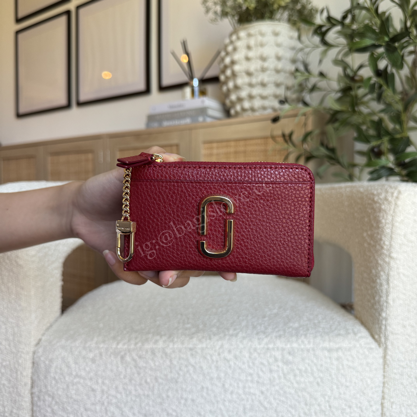 Marc Jacobs Top Zip Multi Wallet in Siren Wine