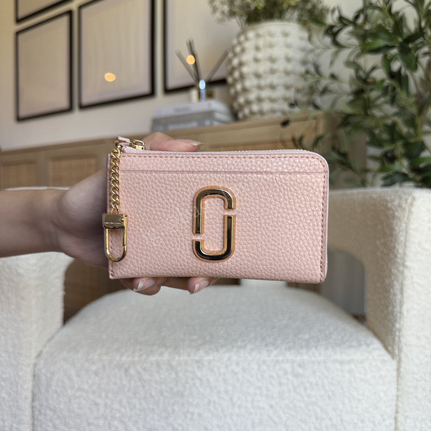 Marc Jacobs Top Zip Multi Wallet in Rose