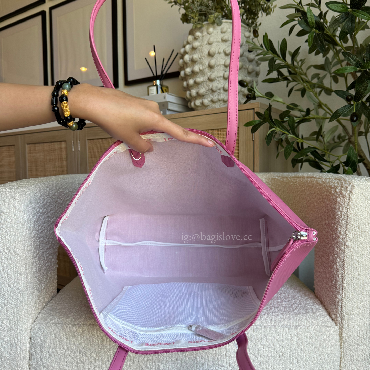 Women's Large L.12.12 Concept Tote in Reseda Pink (8 weeks eta 🌊)