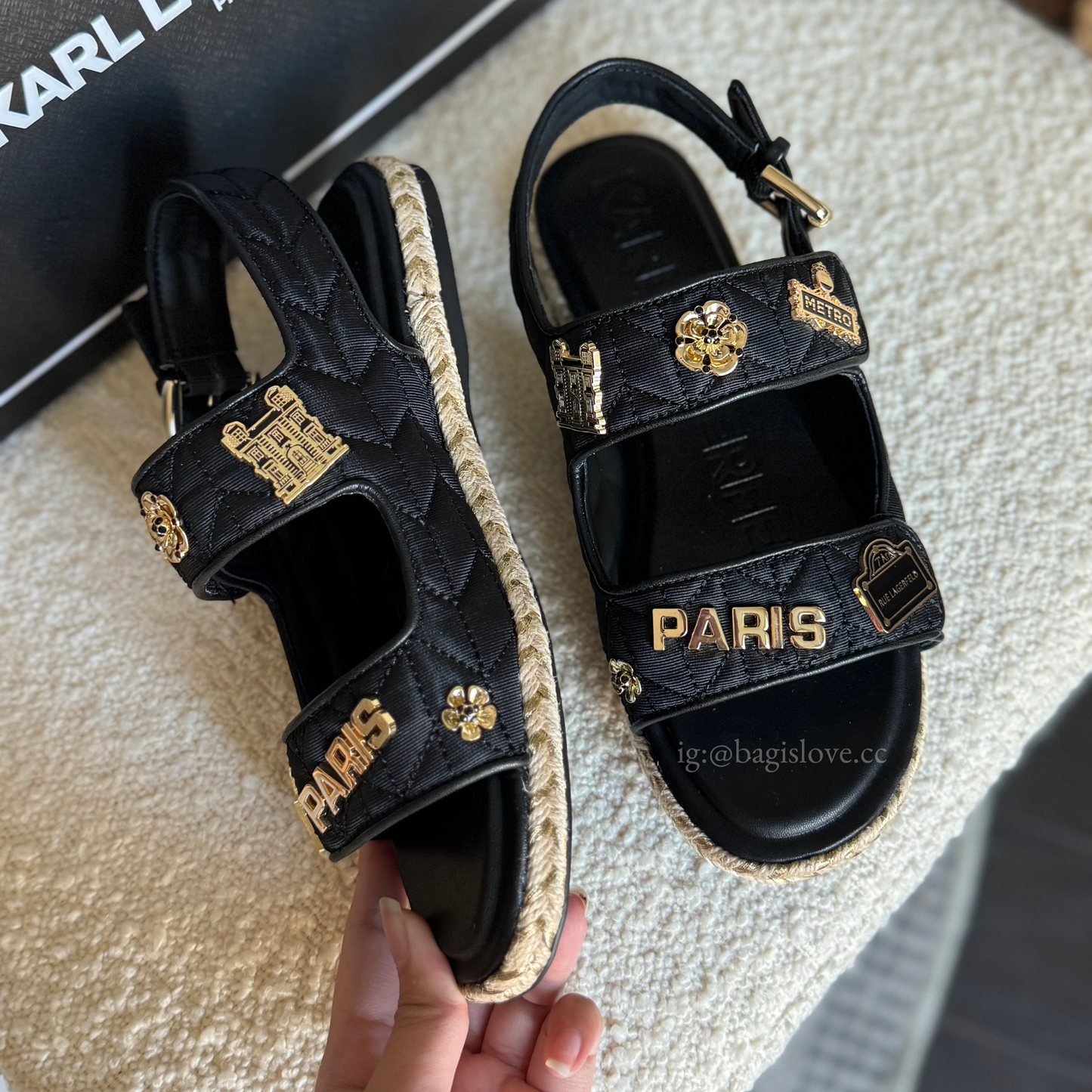 Women's Charlay Rue Pins Espadrille Flat Sandals