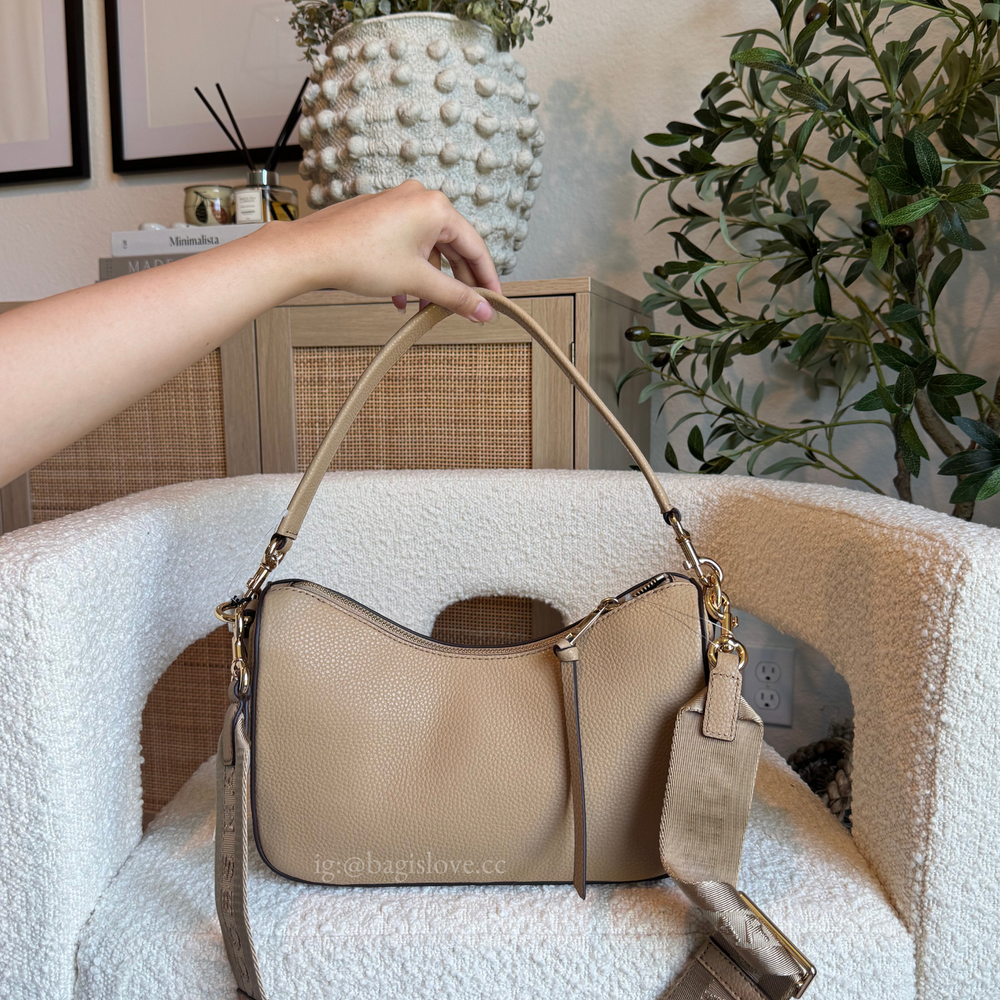 Marc Jacobs Large Drifter Convertible Shoulder Bag In Iced Coffee (in transit✨)