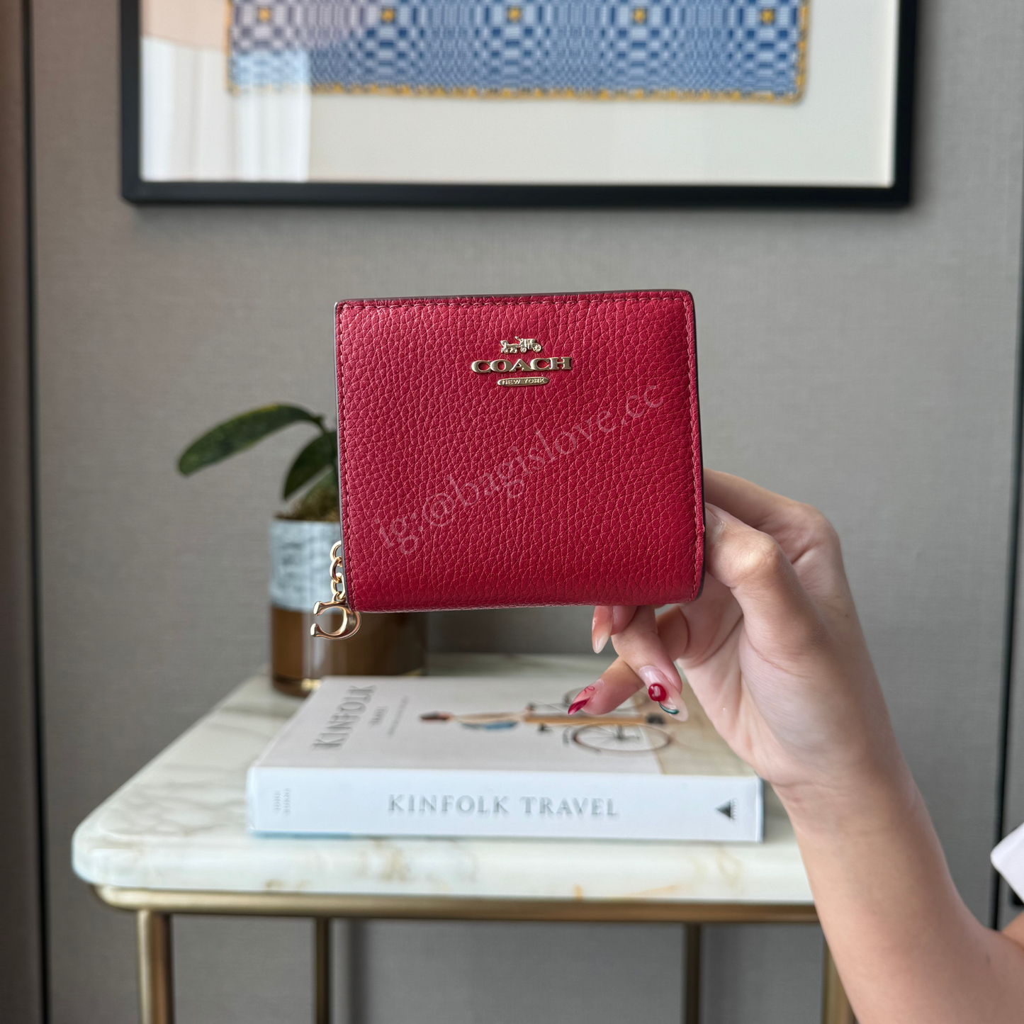 Snap Wallet in True Red