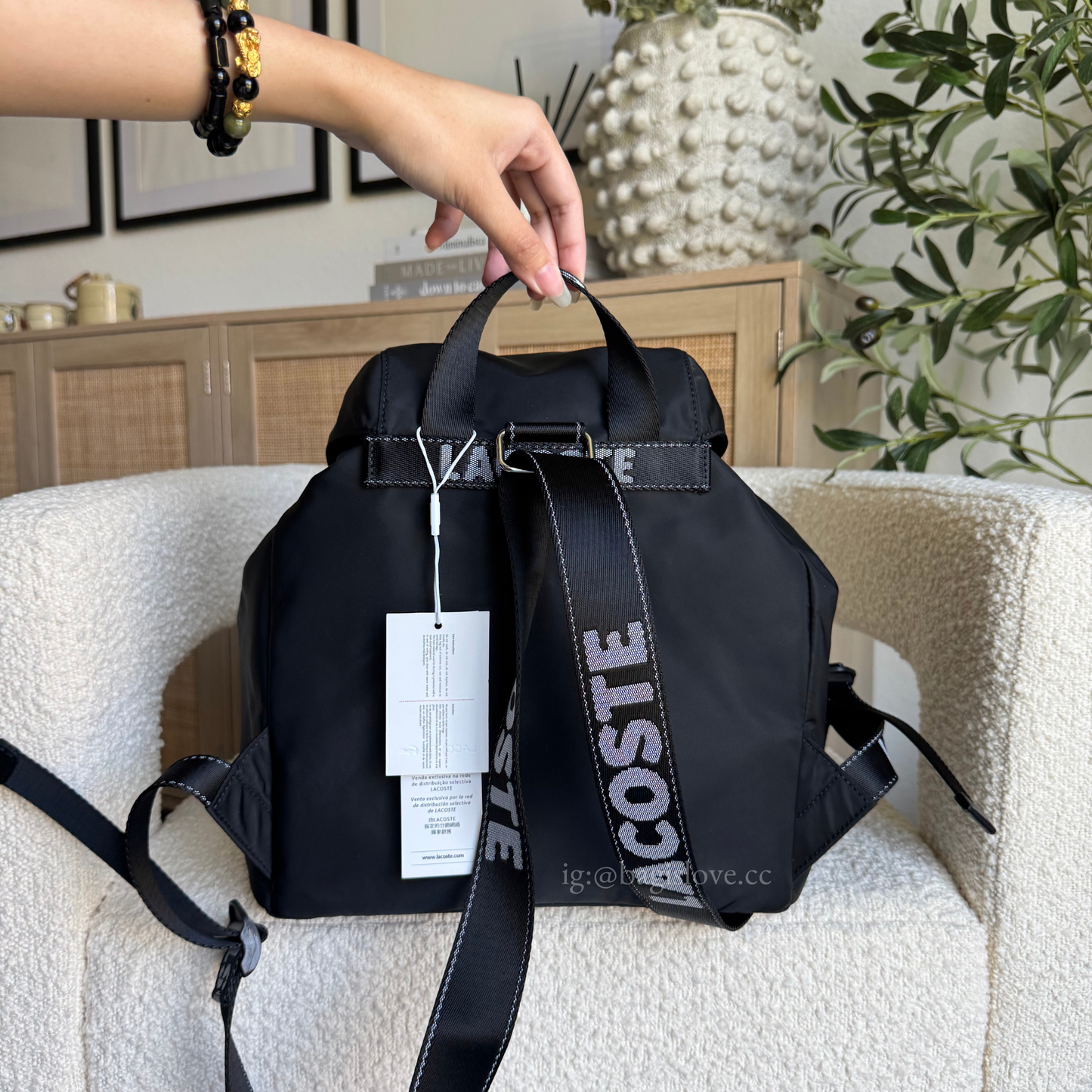 Lacoste Nylon Flap Backpack (on-hand ph✨)