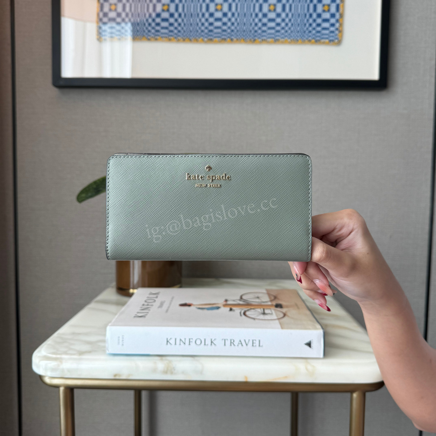 Madison Large Continental Wallet in Green