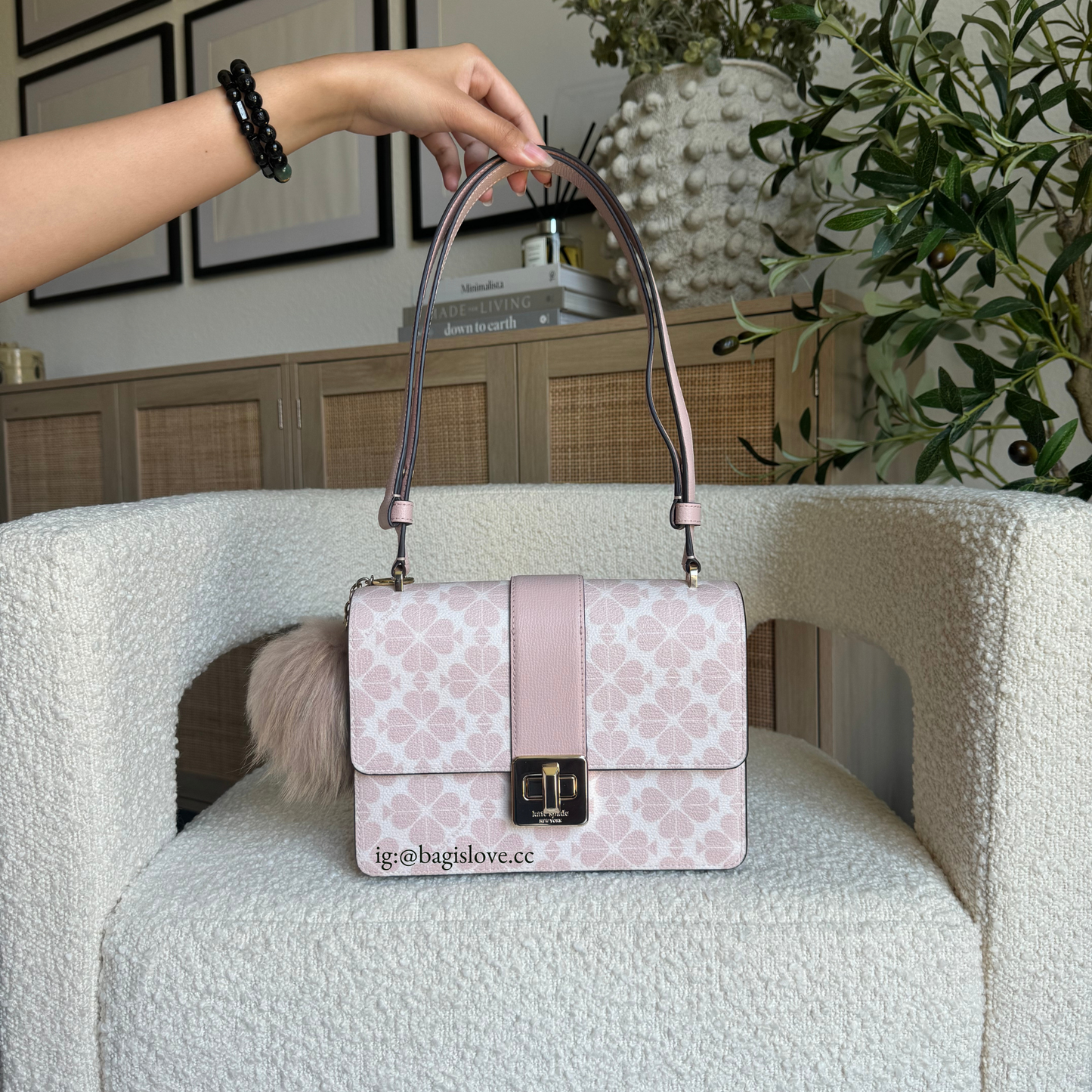 Spade Flower Small Flap Shoulder Bag in Rose Smoke Multi (8 weeks eta🌊📦)