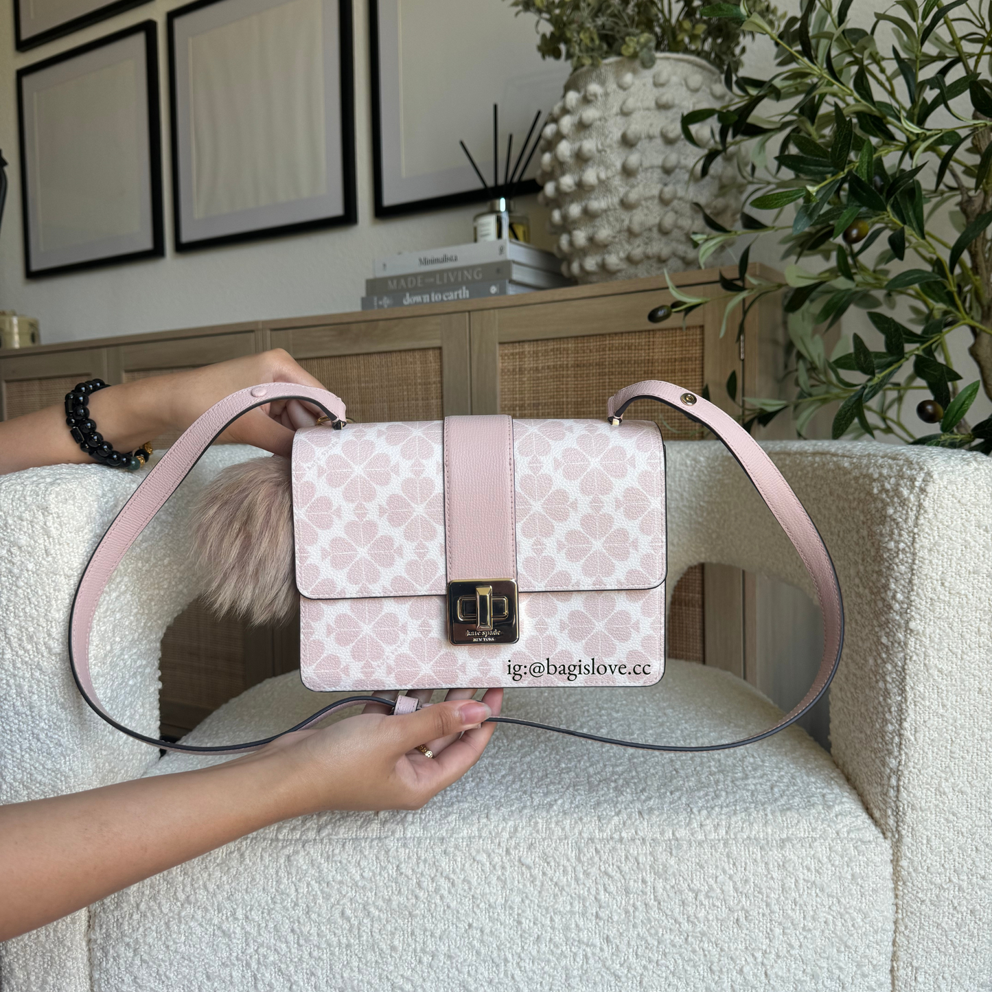 Spade Flower Small Flap Shoulder Bag in Rose Smoke Multi (8 weeks eta🌊📦)