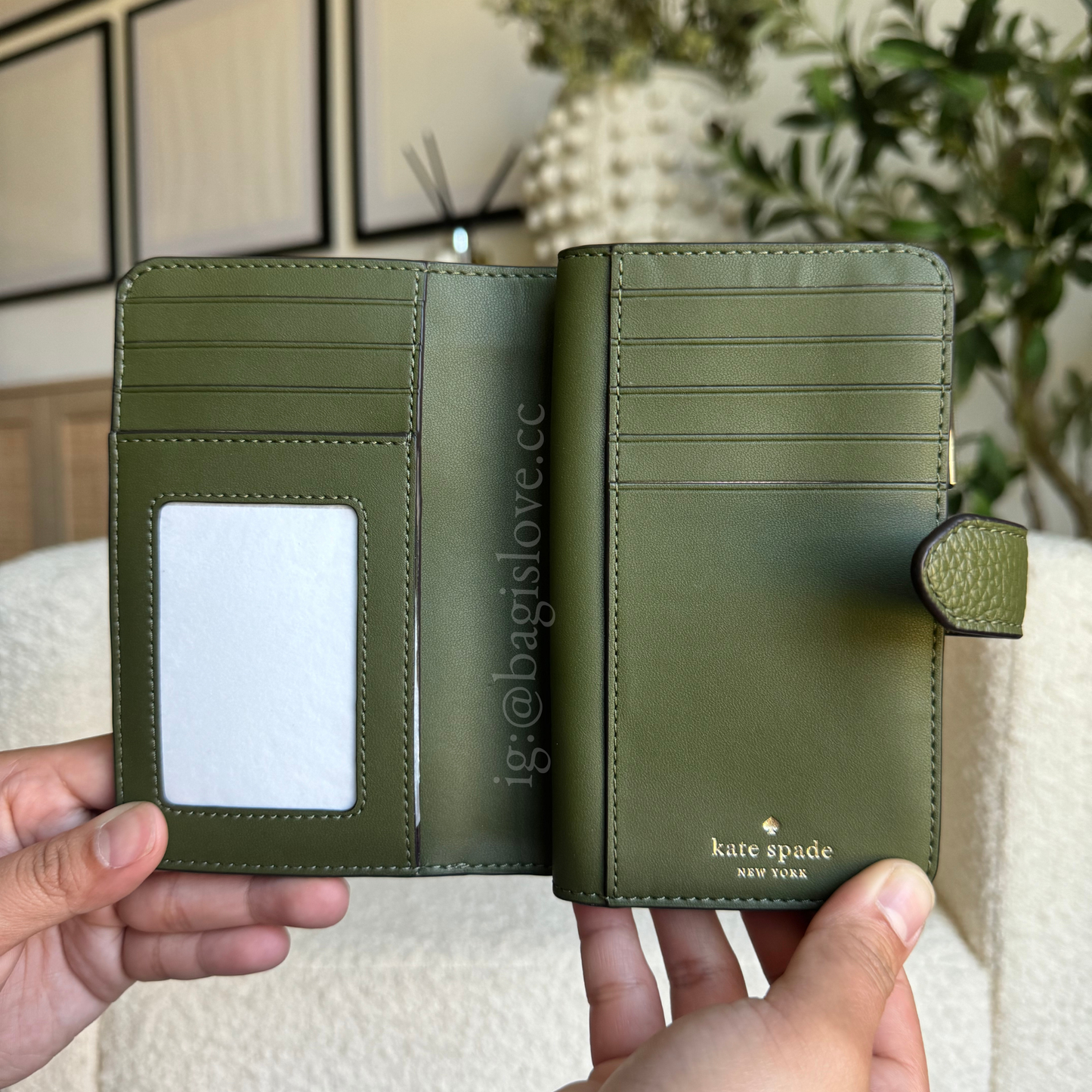 Lena Medium Bifold Wallet in Enchanted Green (8-10 weeks arrival 📦🌊)