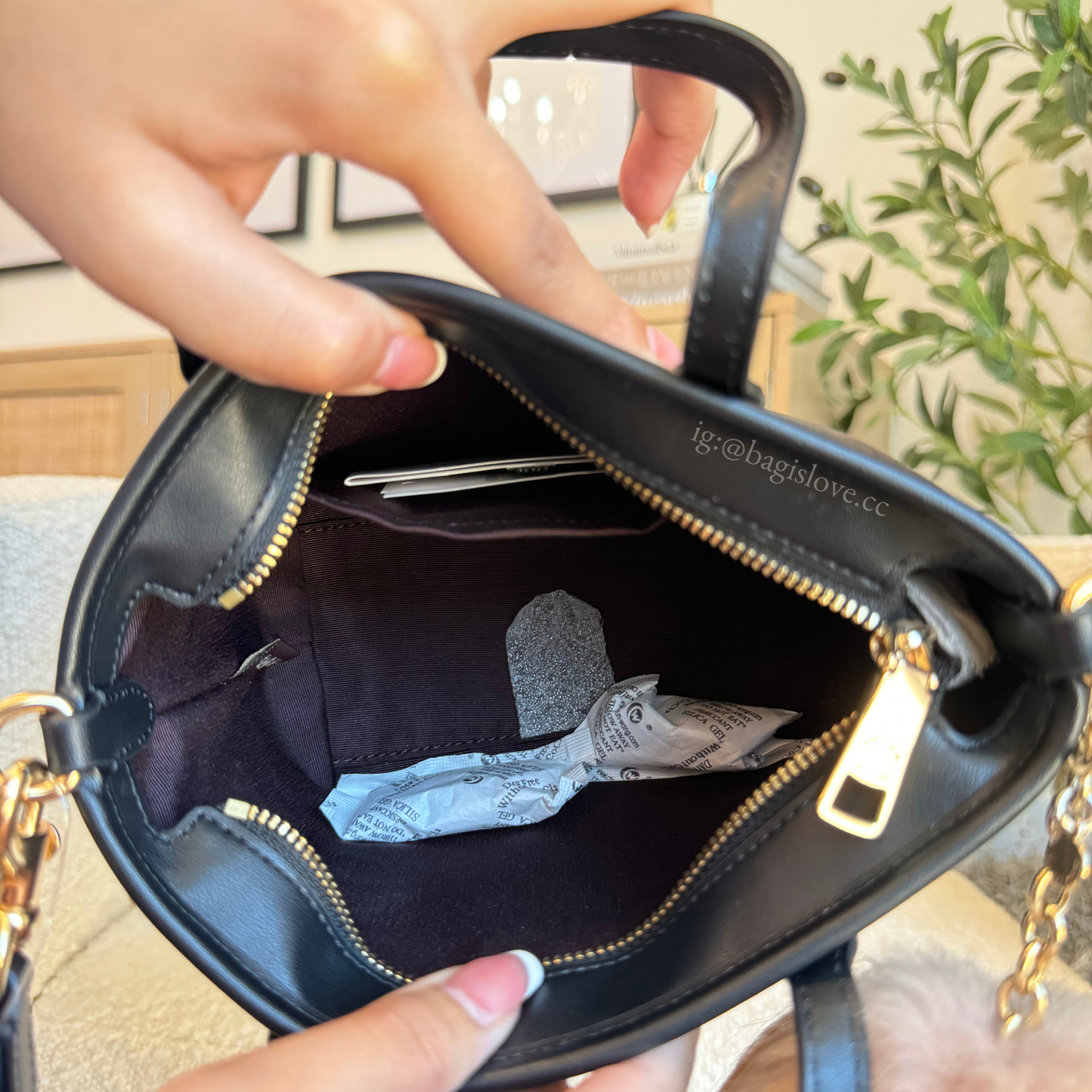 City Mini Tote Bag In Walnut Signature Canvas