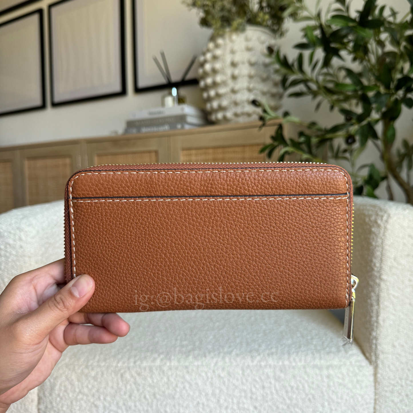 Lena Large Continental Wallet in Brown (8-10 weeks arrival 📦🌊)