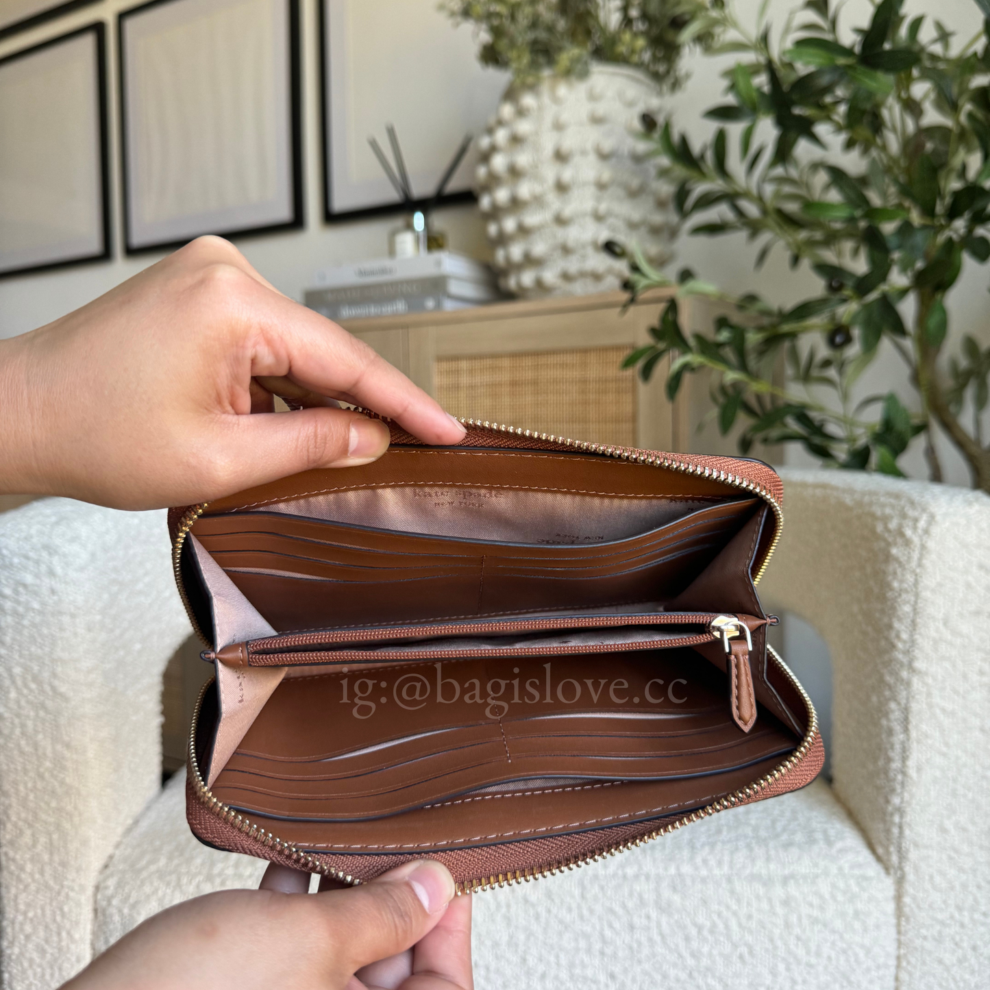 Lena Large Continental Wallet in Brown (8-10 weeks arrival 📦🌊)