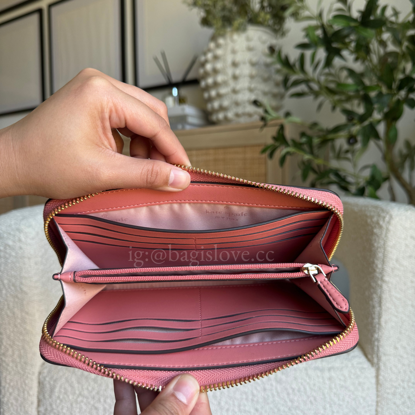 Madison Large Continental Wallet in Pink (8-10 weeks arrival 📦🌊)