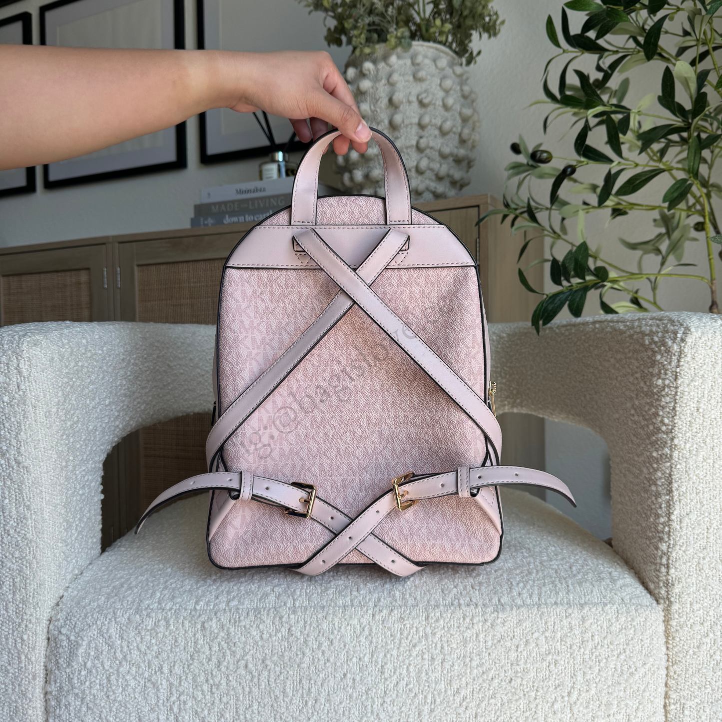 Jaycee Medium Logo Backpack in Pink (8-10 weeks arrival 📦🌊)