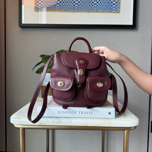Hadley Backpack in Dark Wine