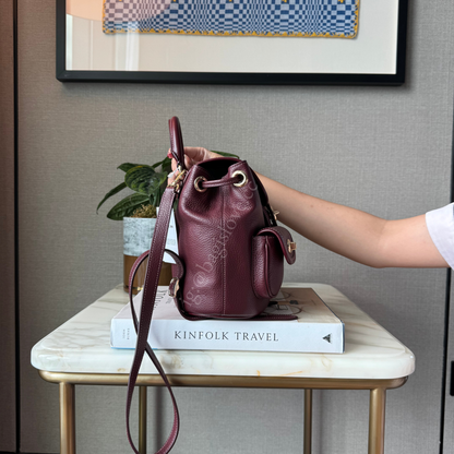 Hadley Backpack in Dark Wine