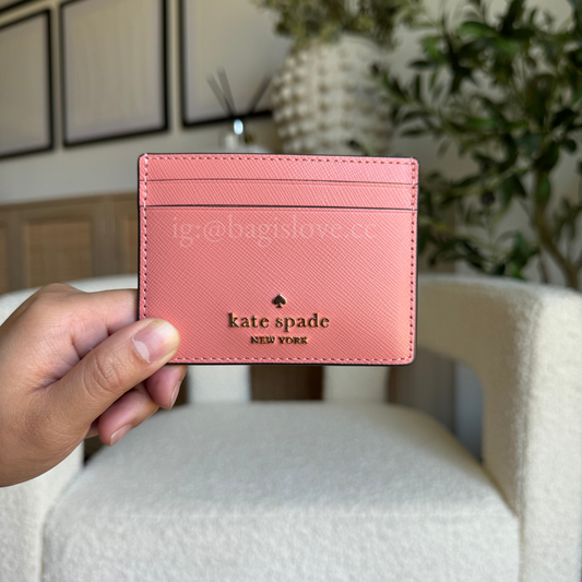 Madison Small Slim Card Holder in Pink (8-10 weeks arrival 📦🌊)