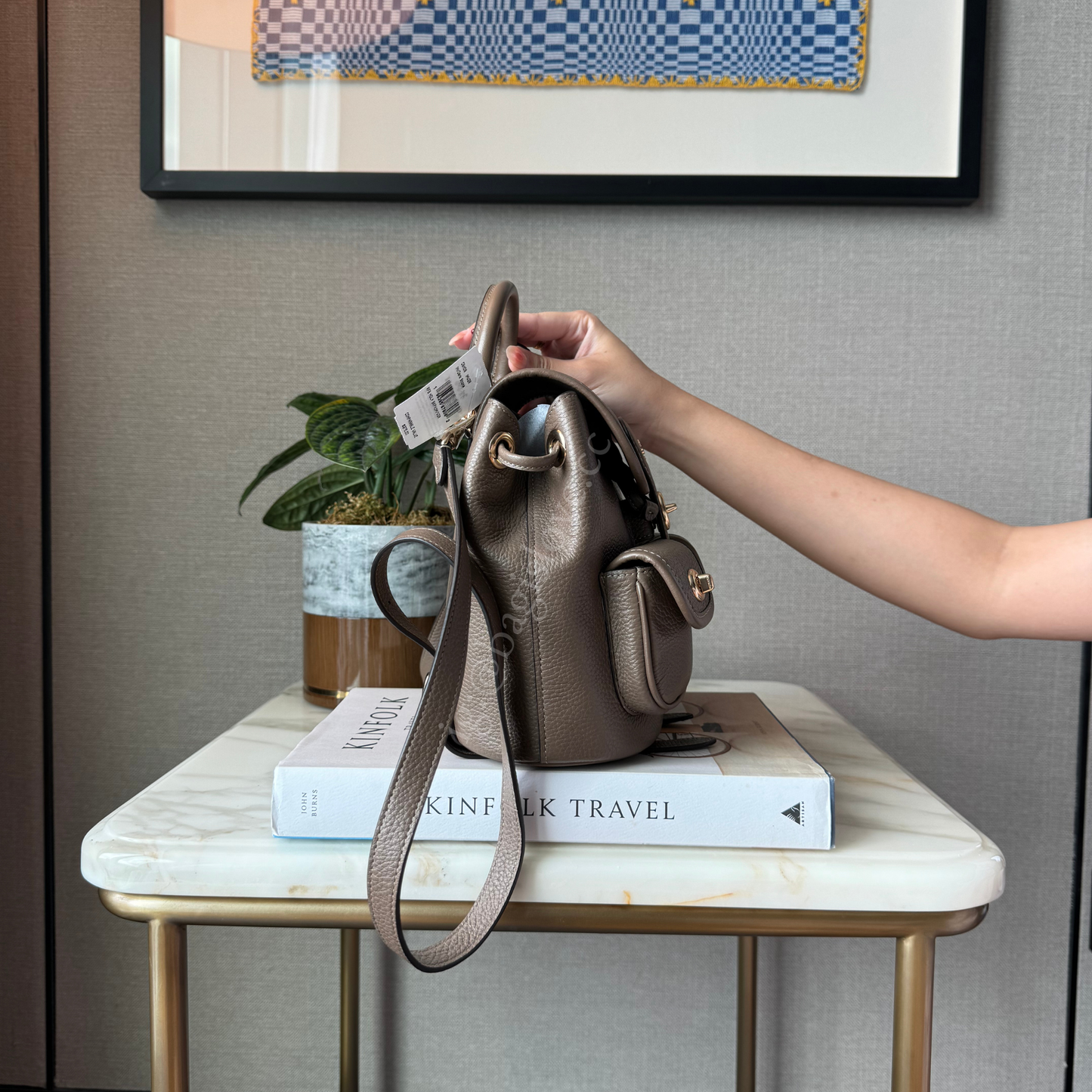 Hadley Backpack in Dark Stone