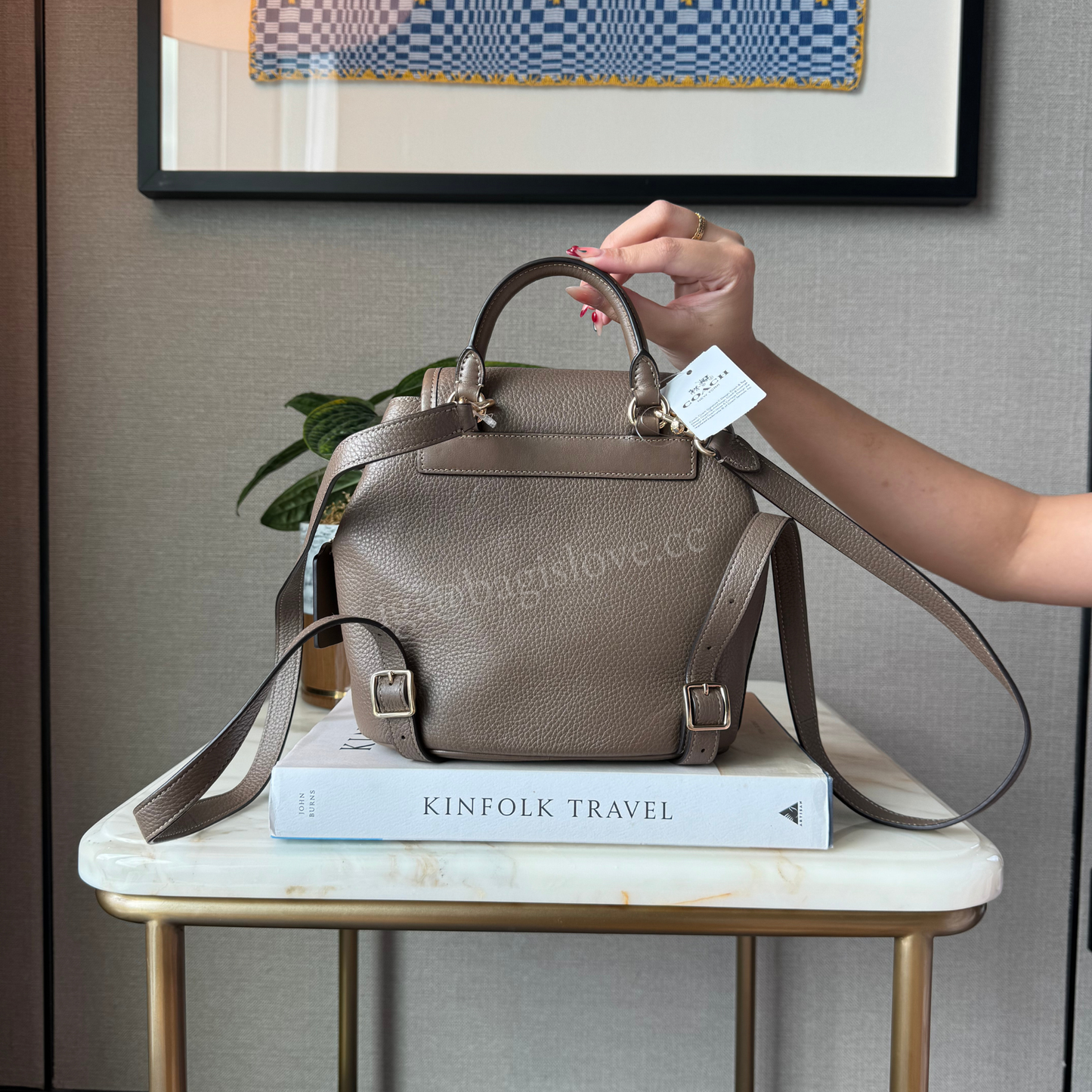 Hadley Backpack in Dark Stone