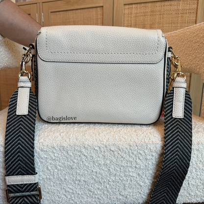 Mini Groove Shoulder Bag in White