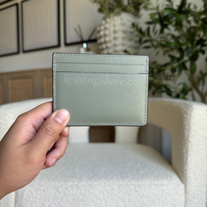 Madison Small Slim Card Holder in Sage Green (8-10 weeks arrival 📦🌊)