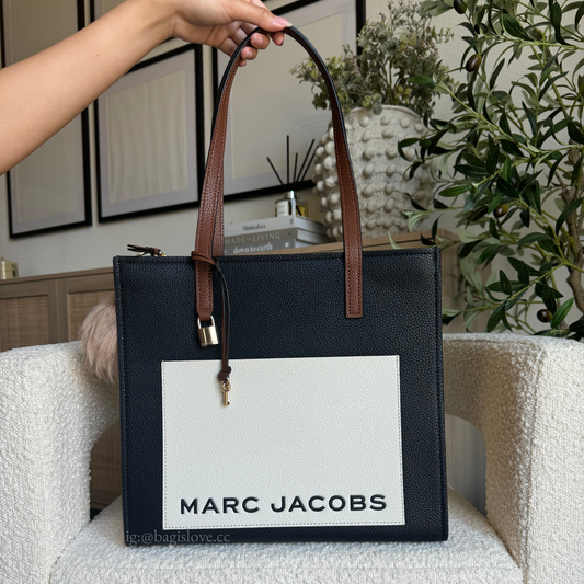 Large Grind Tote Bag in Black-White-Tan Multi (In transit 2 weeks arrival✈️)