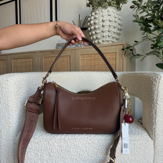 Drifter Large Hobo Bag in Cognac (on-hand ph)