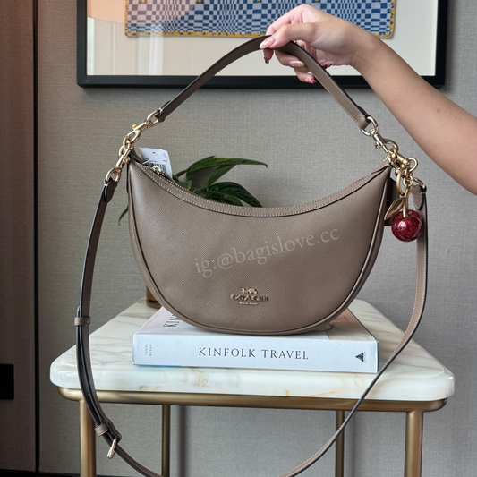 Aria Shoulder Bag in Dark Stone