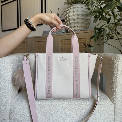 Kip Small Canvas Tote in Rose