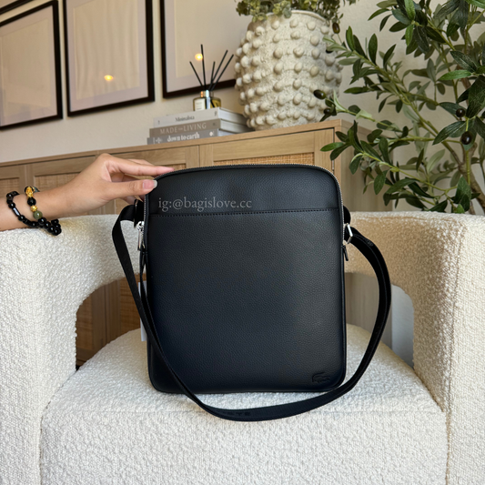 Lacoste Large Crossbody Bag in Black (8 weeks eta 🌊)