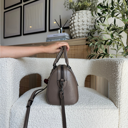 Rowan Satchel Bag in Dark Stone (in transit 🌊)