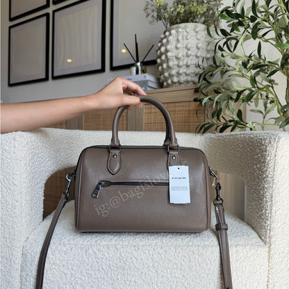 Rowan Satchel Bag in Dark Stone (in transit 🌊)