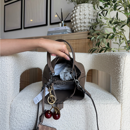 Rowan Satchel Bag in Dark Stone (in transit 🌊)