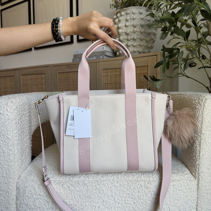 Kip Small Canvas Tote in Rose