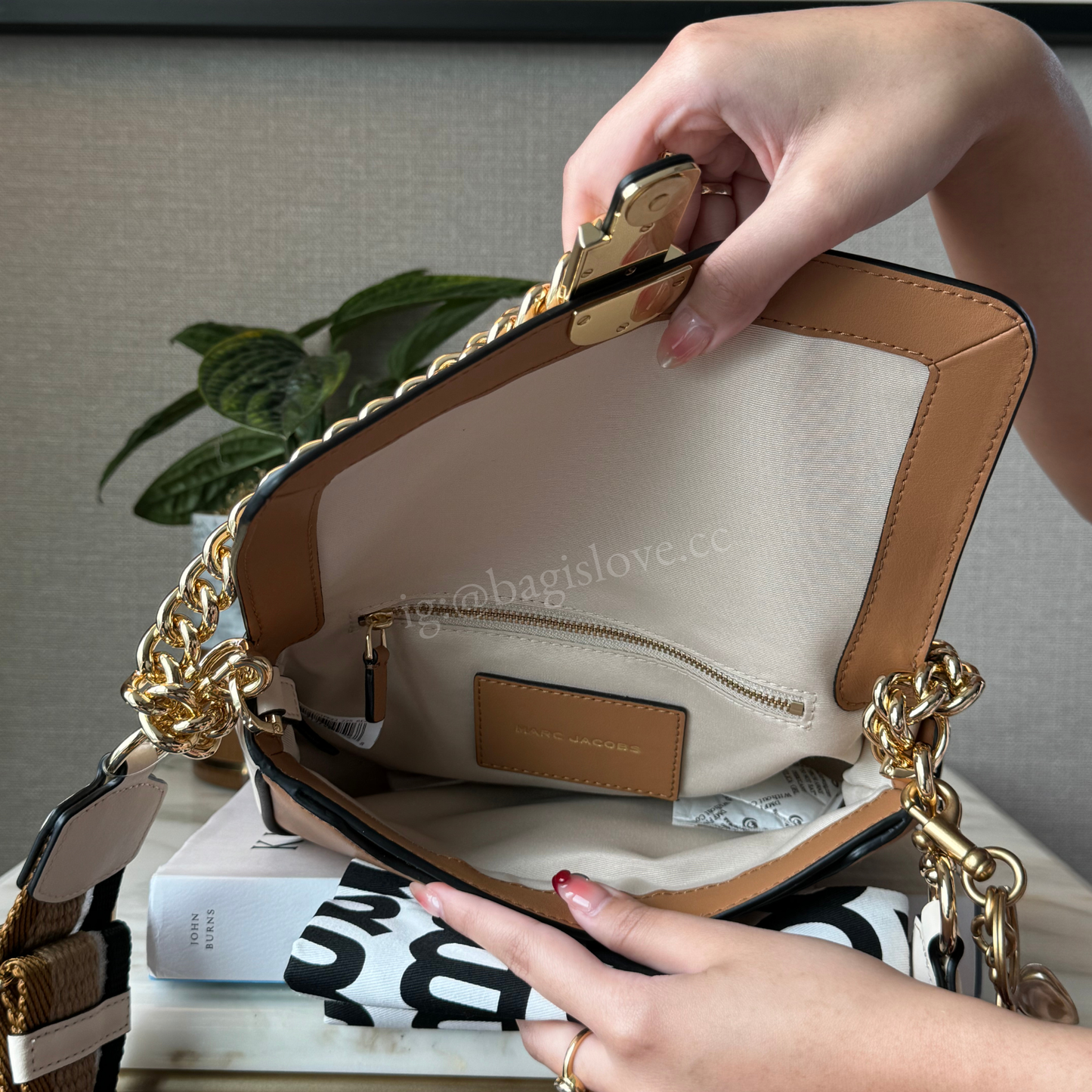 The Tan J Marc Shoulder Bag