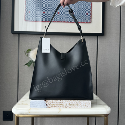 Furla Mianova Hobo Bag in Black