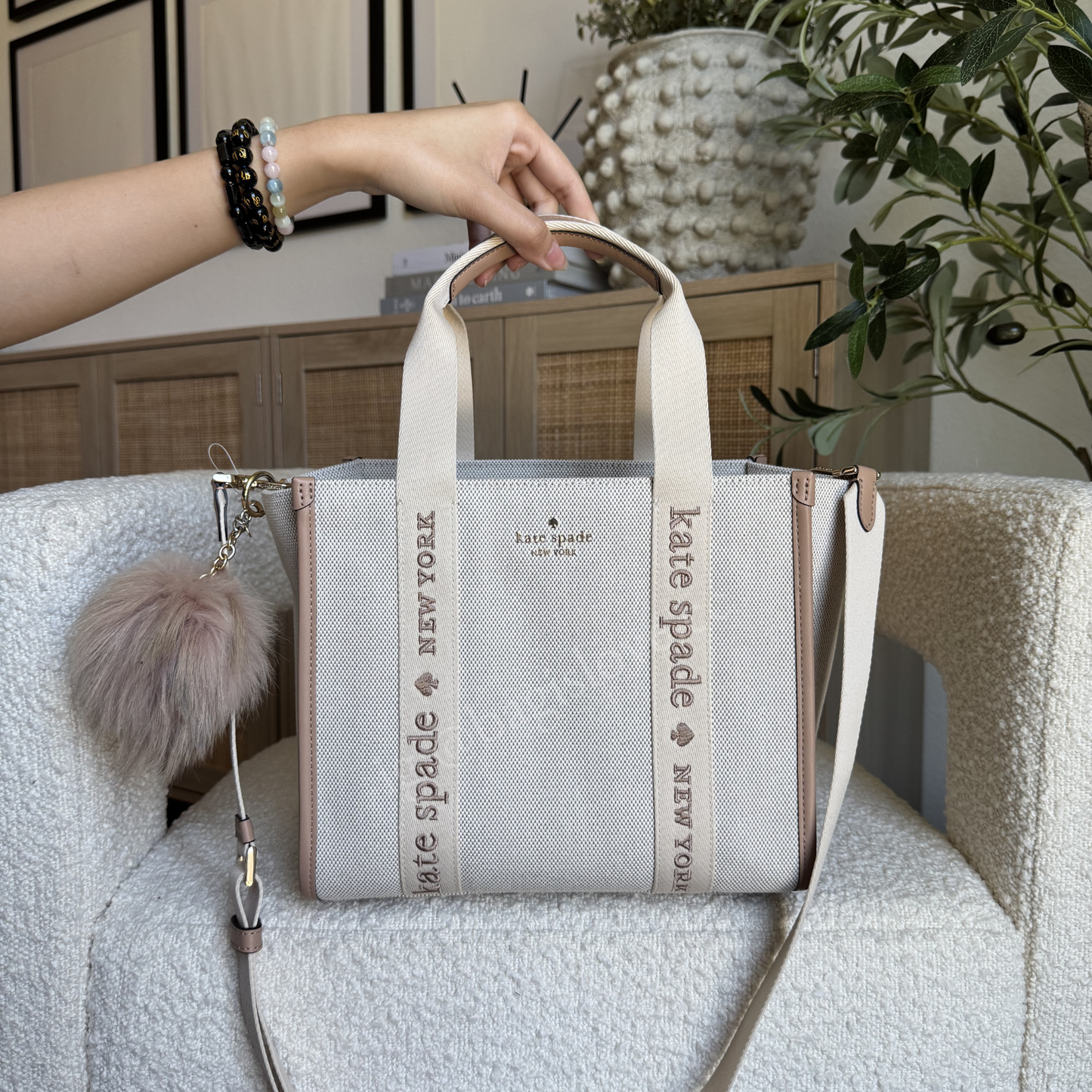 Kip Small Canvas Tote in Fawn
