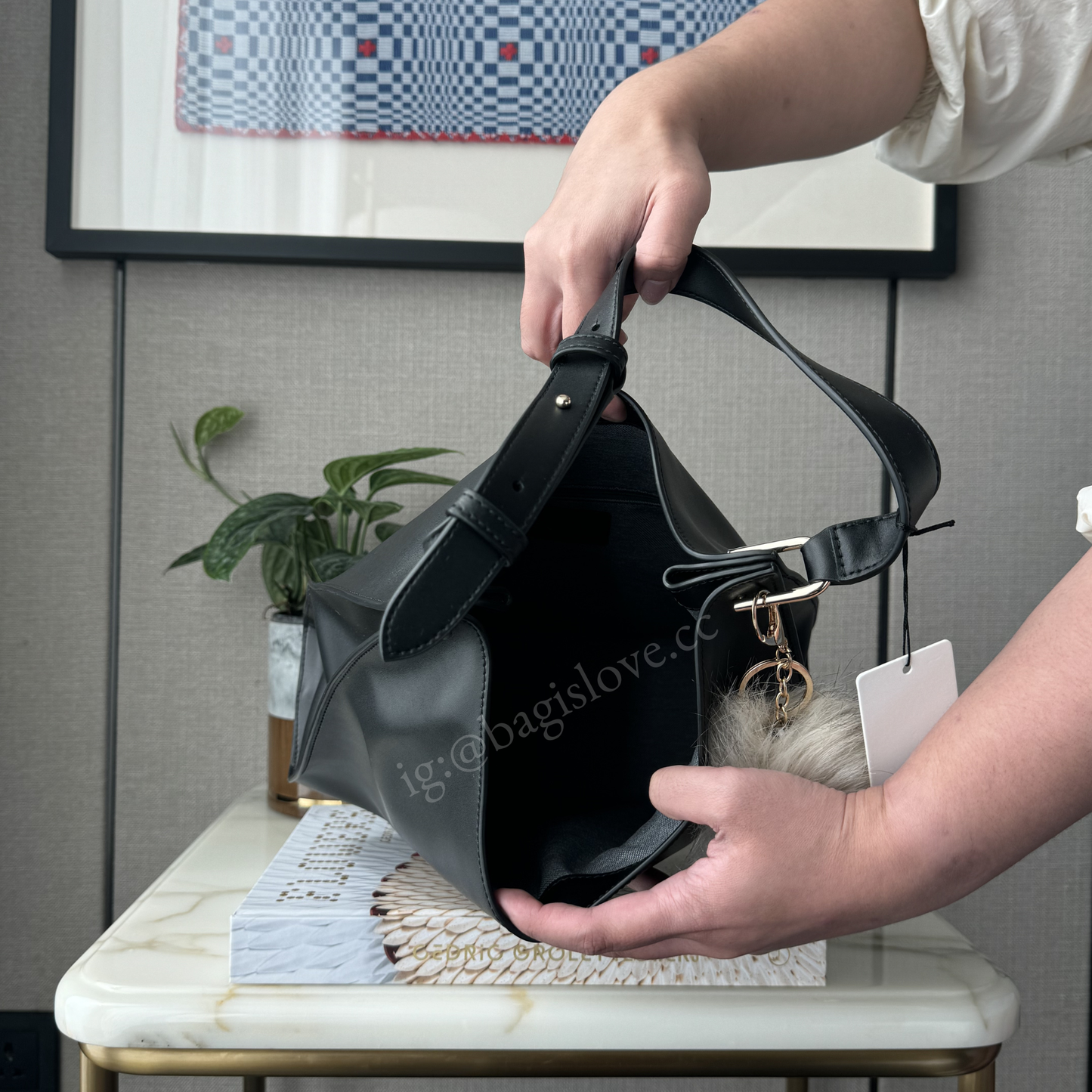 Furla Mianova Hobo Bag in Black